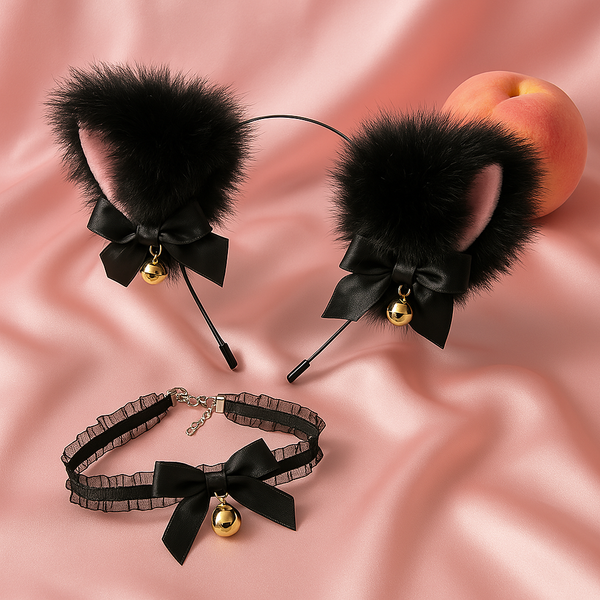 Purrfect Belle Cat Ear & Choker Set