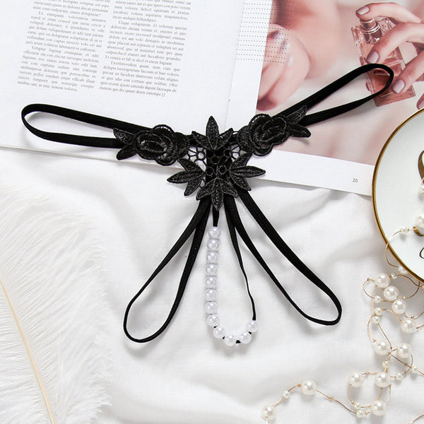 Sensual Pearl Lace G-String