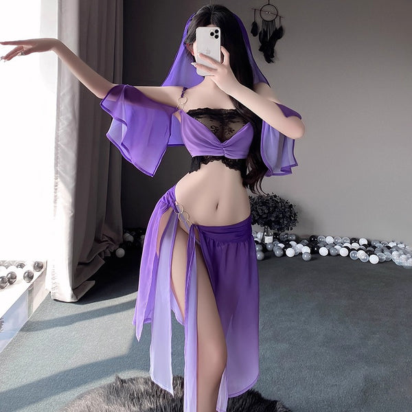 Purple Fairy Mist Veil Set